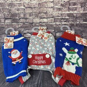 Pet Central X-Small Dog Santa & Sloths Patterned outfits